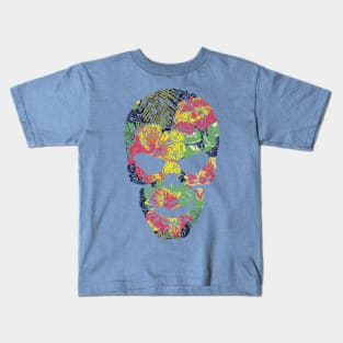 Tropical Floral Skull Kids T-Shirt